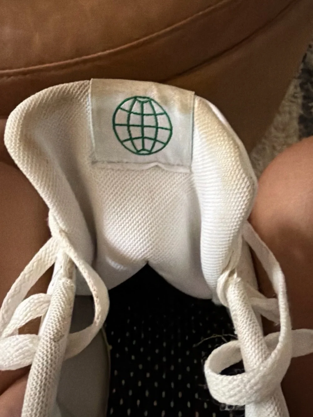 adidas White and Green Low-Top Athletic Sneakers